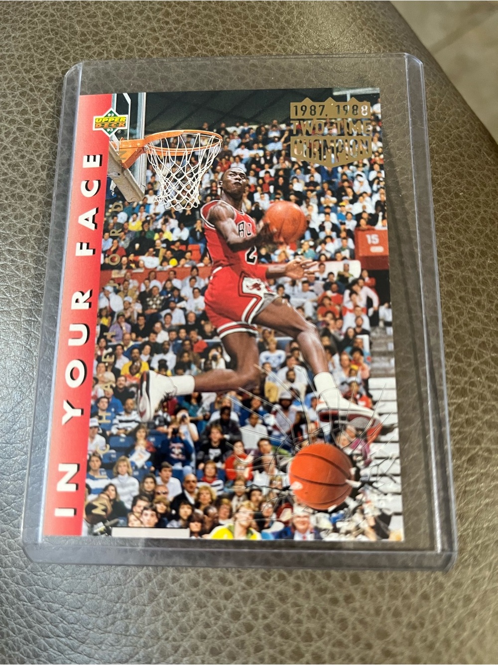 Michael Jordan 'In Your Face' Basketball Card -#453
